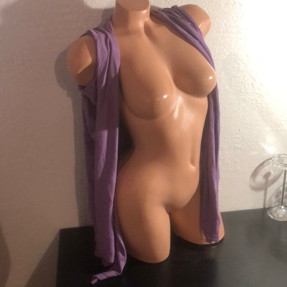 Stephanie purple lavender shrug wrap short sleeve